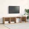 vidaXL Biblioth&egrave;que/Meuble TV vieux bois 36x30x143cm bois d'ing&eacute;nierie