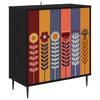 vidaXL Buffet ESSEN Ch&ecirc;ne noir 69 x 33 x 76 cm Bois d'ing&eacute;nierie