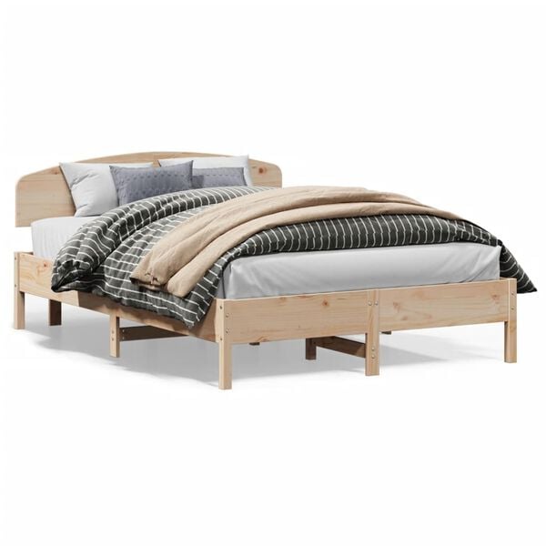 vidaXL Cadre de lit sans matelas 160x200 cm bois massif de pin