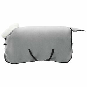 vidaXL Couverture &Eacute;quine Gris Clair Complet 75 cm Fleece polaire