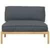vidaXL Ensemble de Canap&eacute;s avec coussin Anthracite 120 x 80 x 69 cm