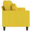 vidaXL Canap&eacute; &agrave; 3 places Jaune clair 180 cm Tissu