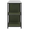 vidaXL Ensemble de rangement cuisine avec &eacute;tag&egrave;re 2 pcs Vert olive