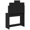 vidaXL Table de Toilette Chêne noir 96 x 40 x 142 cm Bois d'ingénierie