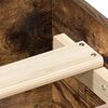 vidaXL Cadre de lit sans matelas ch&ecirc;ne fum&eacute; 100x200 cm bois ing&eacute;nierie