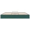 VidaXL Cadre de lit ottoman sans matelas vert foncé 160x200 cm velours