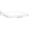 vidaXL Surmatelas Blanc 180 x 200 cm Tissu jacquard