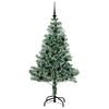 vidaXL Arbre de No&euml;l artificiel floconn&eacute; de neige avec lumi&egrave;re LED