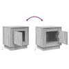 vidaXL Cabinet de chevet 2 pcs Gris 44 x 34,5 x 45 cm