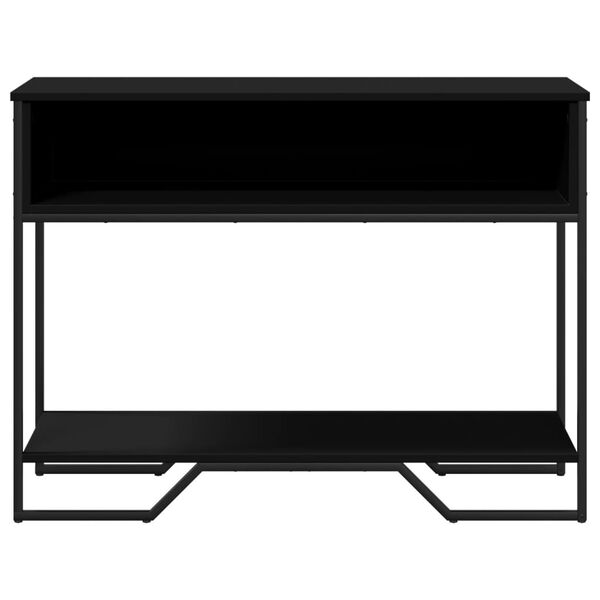 vidaXL Table console noir 100x35x74,5 cm bois d'ing&eacute;nierie