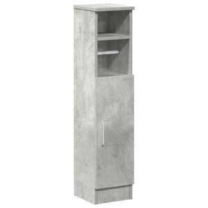 vidaXL Meuble de salle de bain avec porte-rouleau gris b&eacute;ton