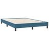 vidaXL Cadre de lit sans matelas bleu fonc&eacute; 160x220 cm velours