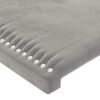 vidaXL Cadre de lit sans matelas gris clair 120x200 cm velours