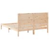 vidaXL Cadre de lit extra long sans matelas 160x210 cm bois massif