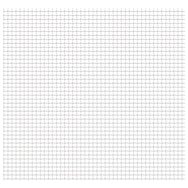 vidaXL Cl&ocirc;ture de jardin sertie Acier inoxydable 50x50 cm 11x11x2 mm