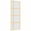 vidaXL Porte coulissante dor&eacute; 76x205 cm verre ESG d&eacute;poli et aluminium