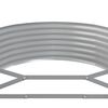 vidaXL Lit sur&eacute;lev&eacute; de jardin Acier galvanis&eacute; 507x100x36cm gris