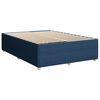 vidaXL Sommier &agrave; lattes de lit avec matelas Bleu 160x200 cm Tissu