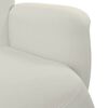 vidaXL Fauteuil inclinable avec repose-pied cr&egrave;me velours