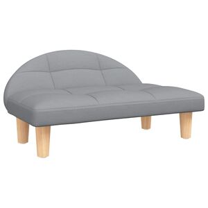 vidaXL Lit pour chien gris clair 70x52x30 cm tissu