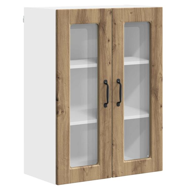 vidaXL Armoire de cuisine avec &eacute;tag&egrave;re Ch&ecirc;ne artisanal 60 x 31 x 80 cm