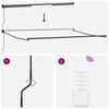 vidaXL Auvent r&eacute;tractable anthracite et blanc 4,5x3 m tissu/aluminium