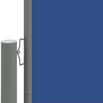 vidaXL Auvent latéral rétractable Bleu 117x1000 cm