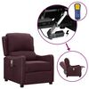 vidaXL Fauteuil de massage Violet Tissu