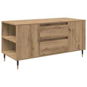 vidaXL Table basse Ch&ecirc;ne artisanal 102 x 44,5 x 50 cm