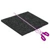 vidaXL Tapis en Caoutchouc Noir Caoutchouc