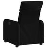 vidaXL Fauteuil inclinable de massage en tissu noir