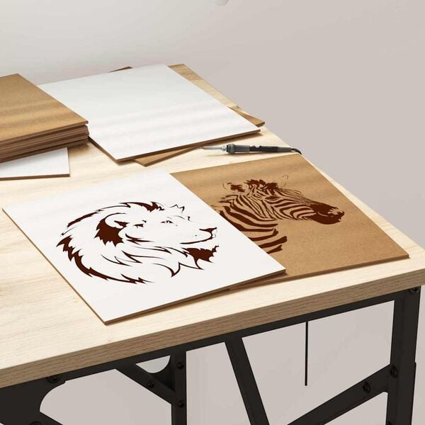 vidaXL Panneaux décoratifs 50 pcs Blanc 21 x 30 x 0,27 cm