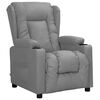 vidaXL Fauteuil Gris Similicuir