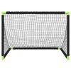 vidaXL But de football pour enfants pliable noir 90x64x64 cm