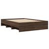 vidaXL Cadre de lit sans matelas ch&ecirc;ne marron 140x190 cm