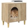 vidaXL Maison pour chat Sonoma 51 x 30 x 52 cm Bois d'ing&eacute;nierie