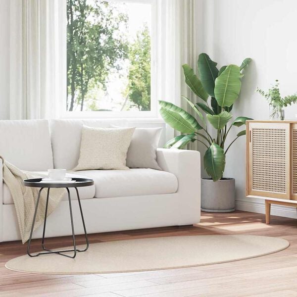 vidaXL Tapis HUARTE Beige 100 x 200 cm 100% Polyester