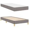 vidaXL Lit &agrave; ressorts avec matelas Taupe 100 x 200 cm tissu