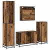 vidaXL Ensemble de mobilier de salle de bain 4 pcs Bois ancien