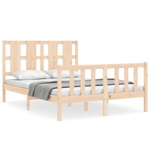 vidaXL Cadre de lit sans matelas 120x200 cm bois de pin massif