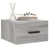 vidaXL Table de chevet murale sonoma gris 35x35x20 cm
