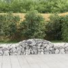 vidaXL Paniers à gabions arqués 8 pcs 300x50x40/60 cm fer galvanisé