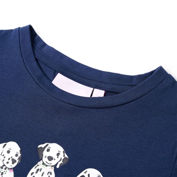 T-shirt pour enfants bleu marine 116