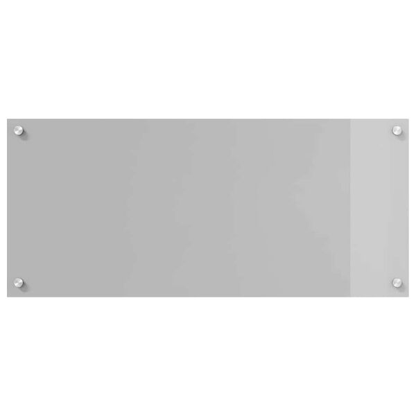 vidaXL Protection de cuisine 2 pcs Gris clair 90 x 40 cm verre trempé
