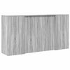 vidaXL Bureau de r&eacute;ception sonoma gris 200x50x103,5 cm bois ing&eacute;nierie