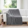 vidaXL Couvertures &agrave; jeter 6 pcs Gris fonc&eacute; 200 x 150 cm Toison