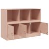 vidaXL Buffet rose 99x39x73 cm acier