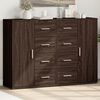 vidaXL Buffets 2 pcs ch&ecirc;ne marron 60x31x84 cm bois d'ing&eacute;nierie