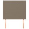 vidaXL T&ecirc;te de lit Taupe 80x5x118/128 cm Tissu