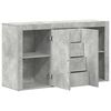 vidaXL Buffet Gris b&eacute;ton 120 x 36 x 69 cm Bois d'ing&eacute;nierie